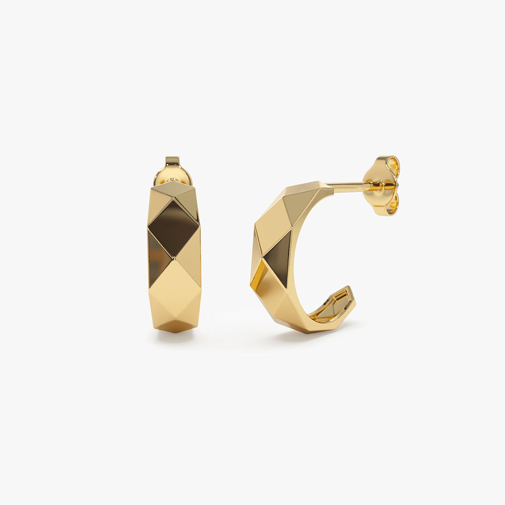 14k Gold Statement Earring - Geum Jewels