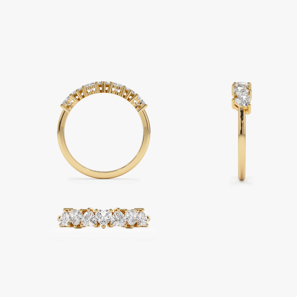 14k Heart Shape Up Down Prong Setting Diamond Ring