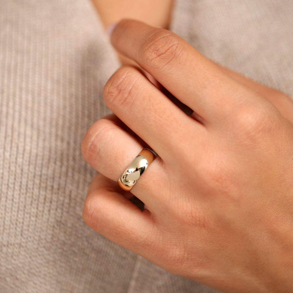 14k Classic 6MM Dome Wedding Ring