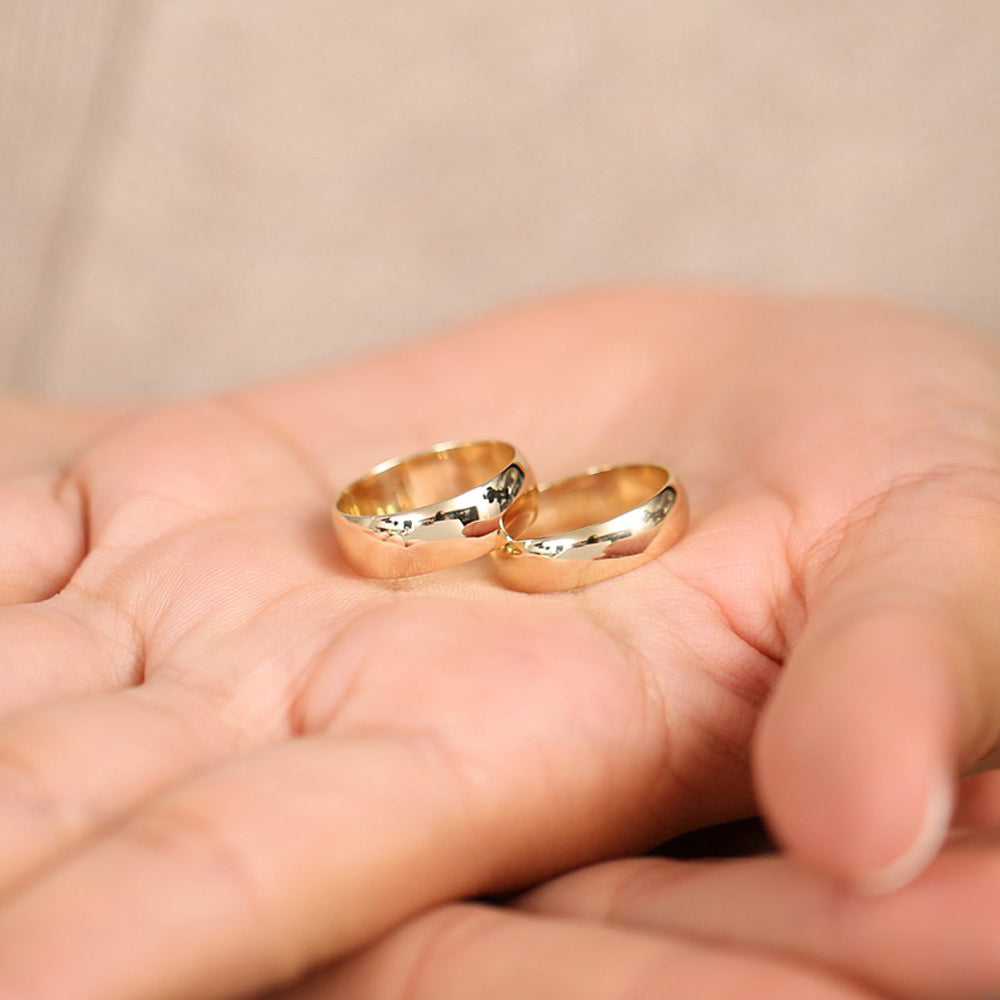 14k Classic 6MM Dome Wedding Ring