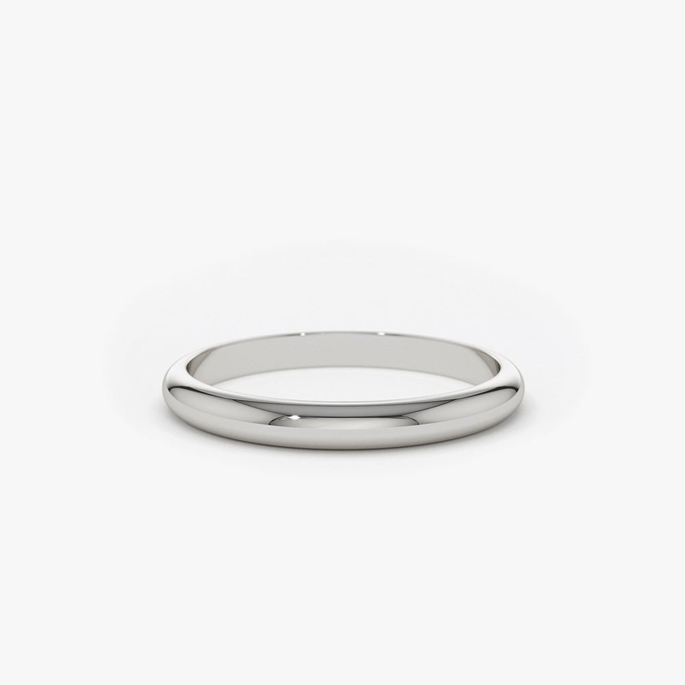 14k Classic Dome 2MM Band - Geum Jewels