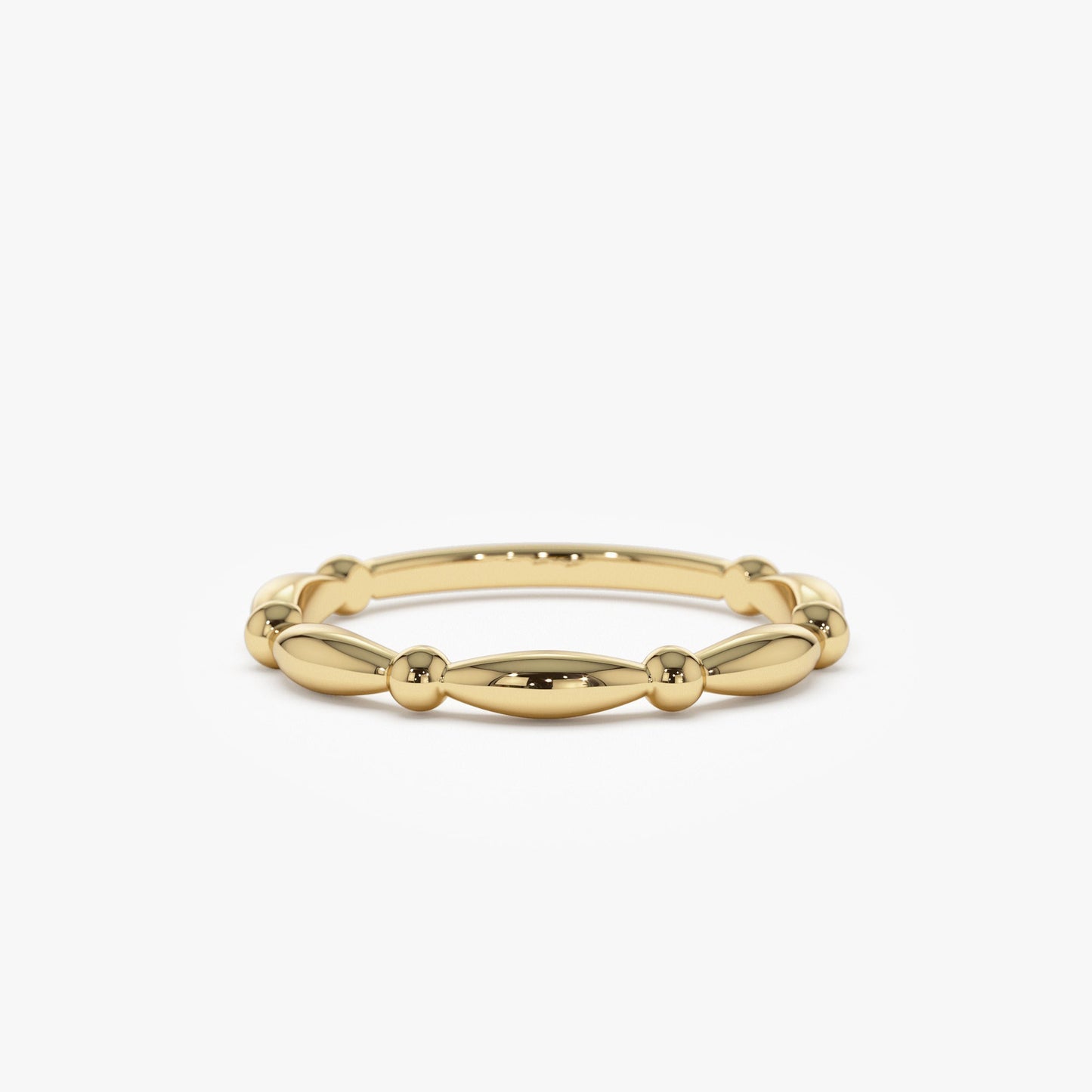 14K Cute Bead Stacking Band - Geum Jewels