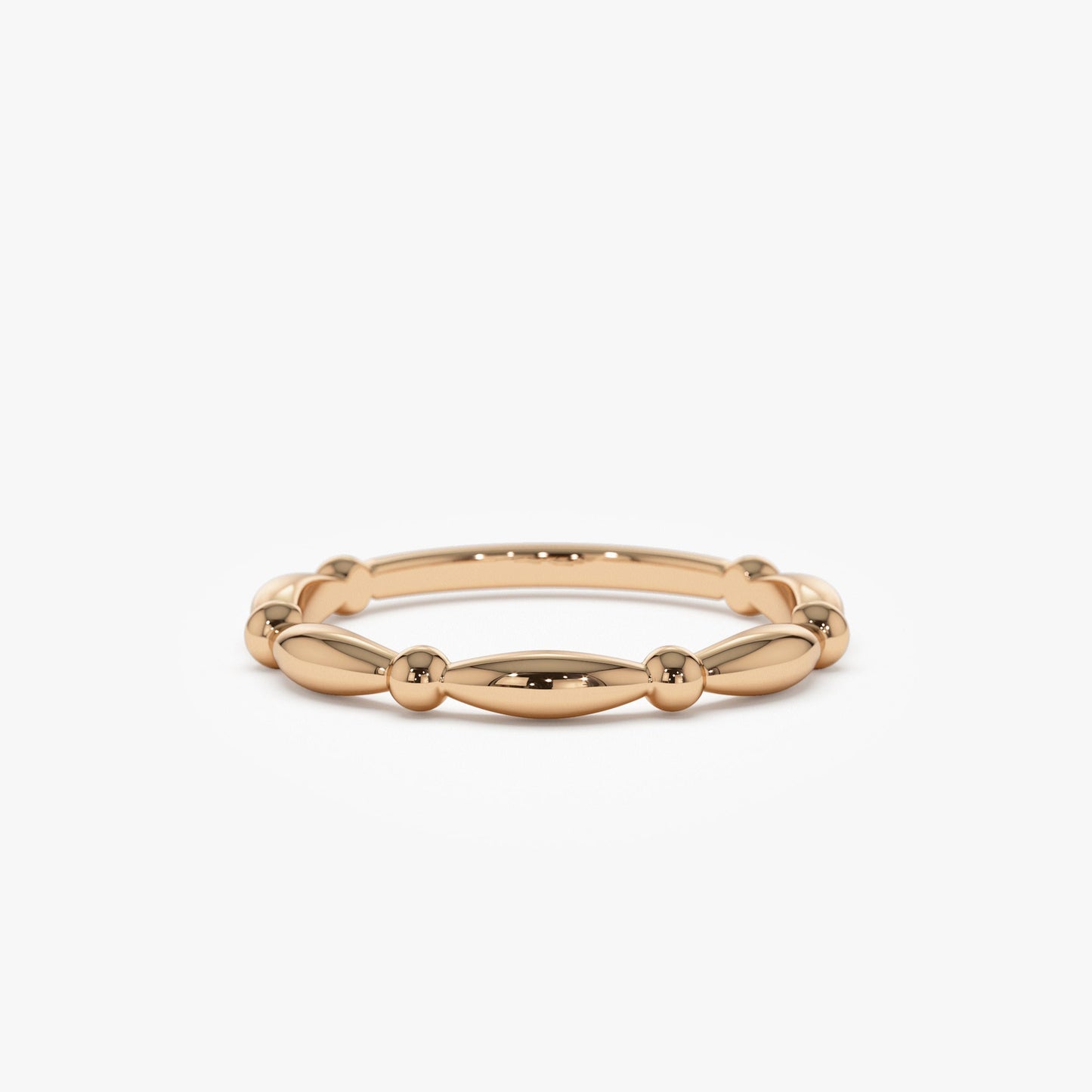 14K Cute Bead Stacking Band - Geum Jewels