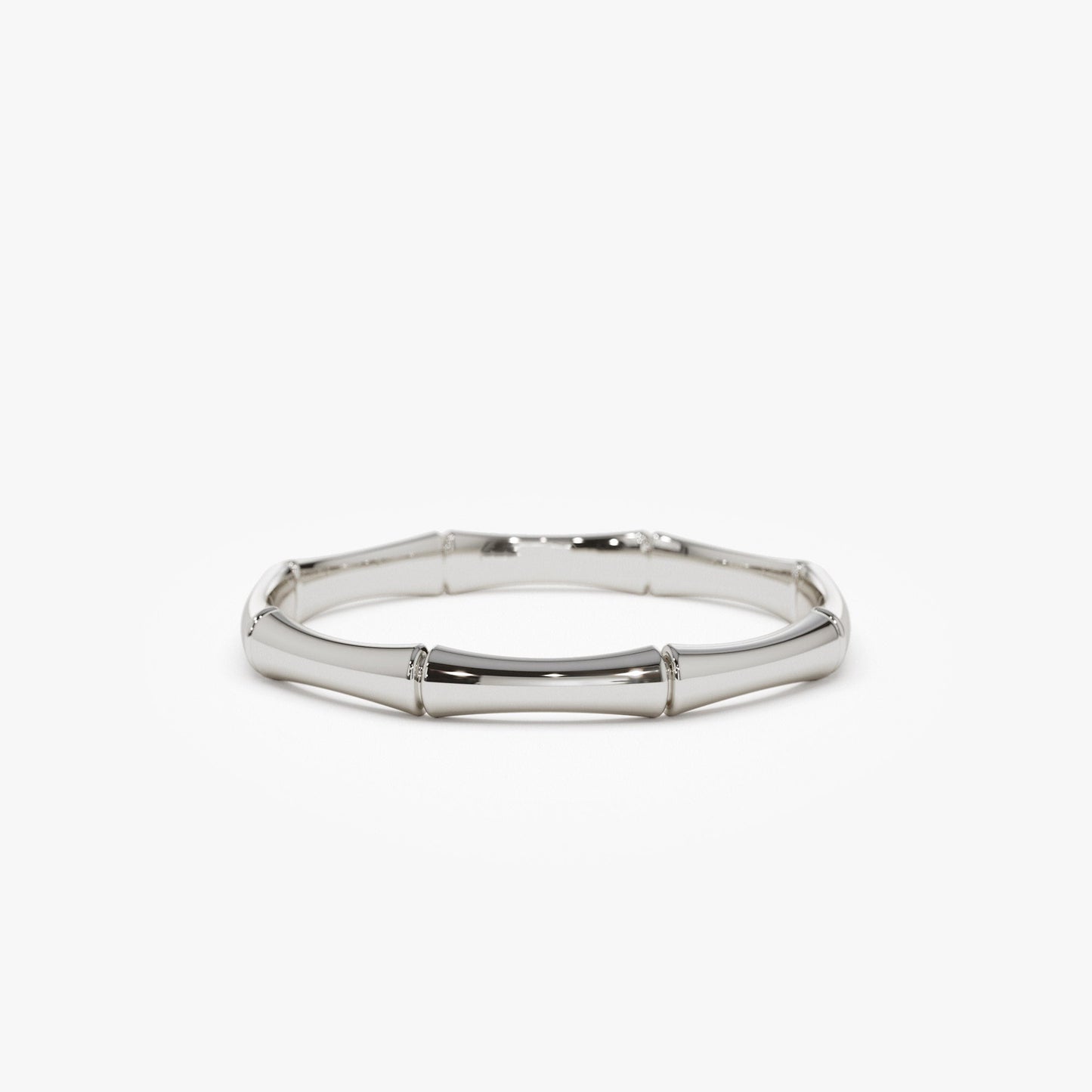 14k Dainty Minimal Bamboo Gold Ring - Geum Jewels