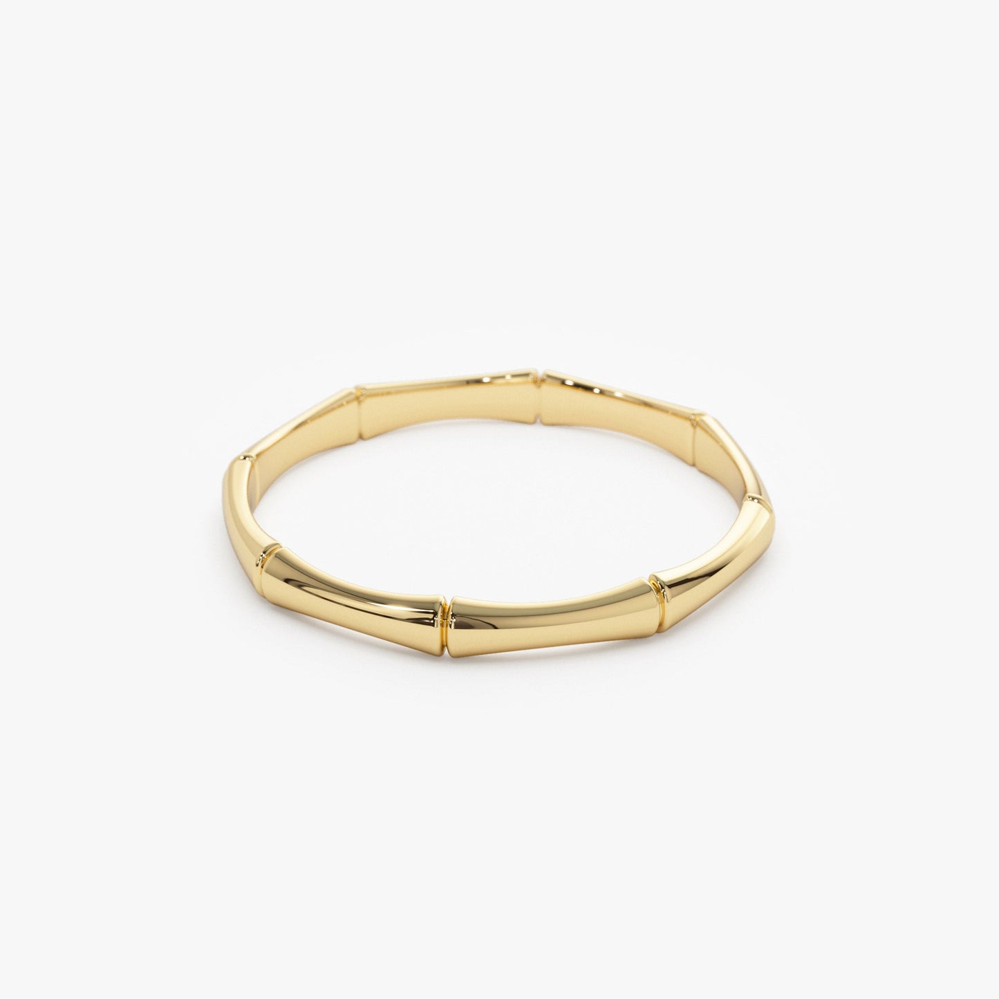 14k Dainty Minimal Bamboo Gold Ring - Geum Jewels