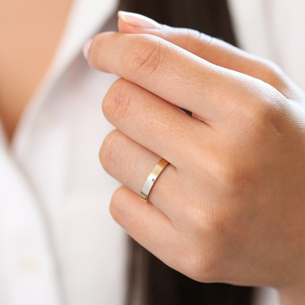 14K Flat 3MM Wedding Band