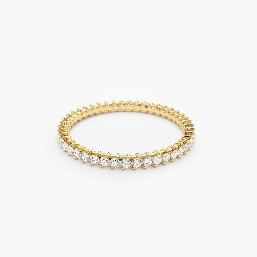 14k Full Eternity Petite Diamond Ring