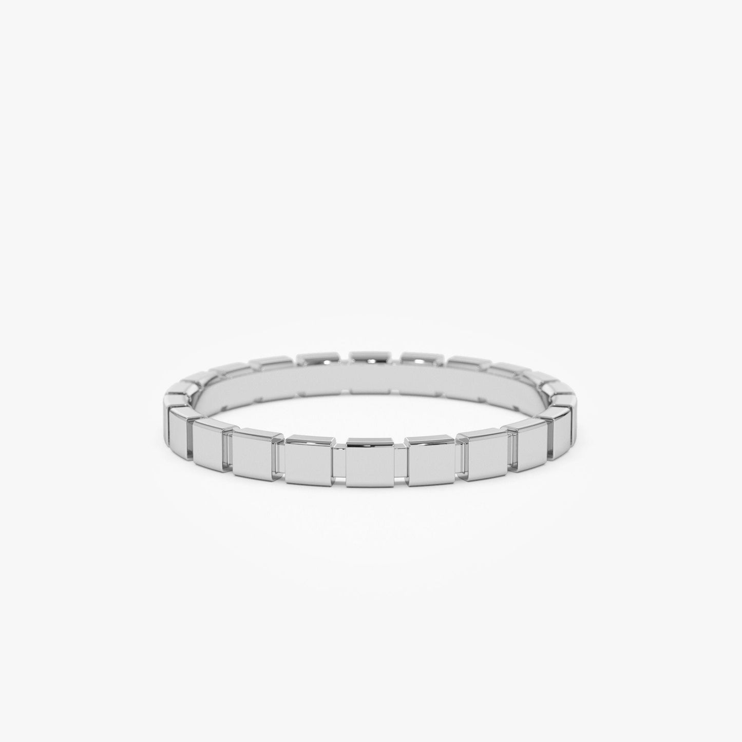 14K Geometric Square Stacking Ring - Geum Jewels