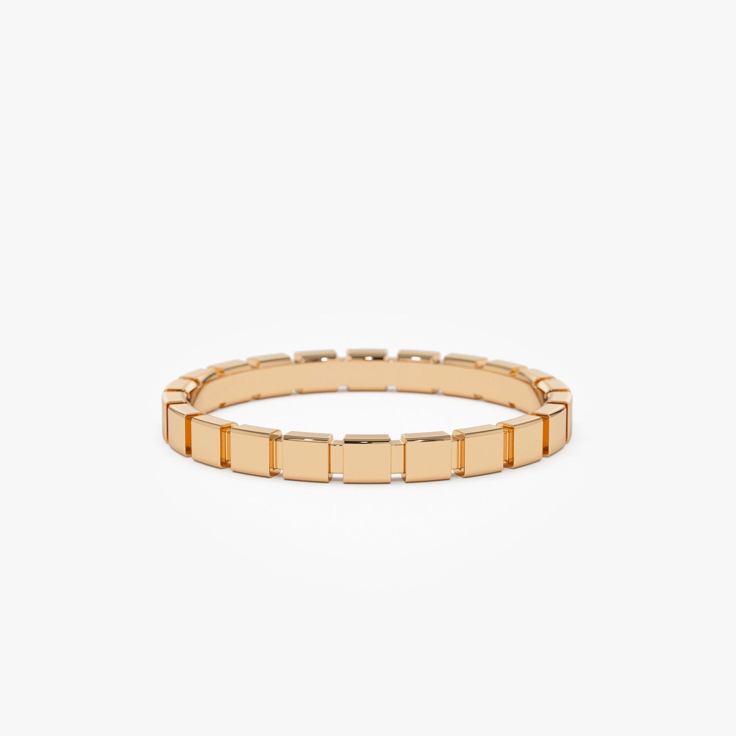 14K Geometric Square Stacking Ring - Geum Jewels