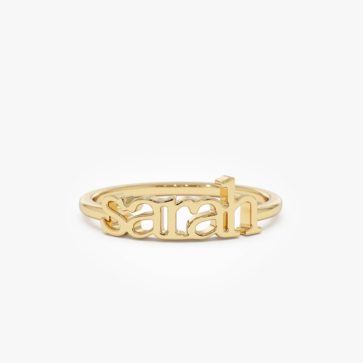 14K Gold Custom Name Ring - Geum Jewels