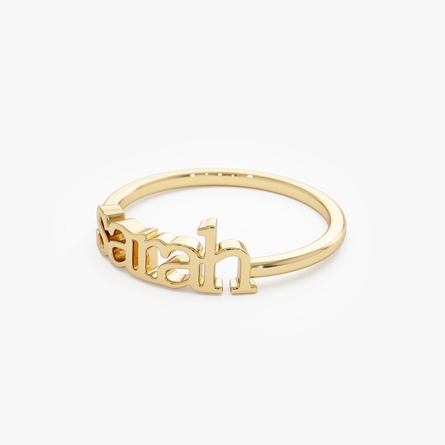 14K Gold Custom Name Ring - Geum Jewels
