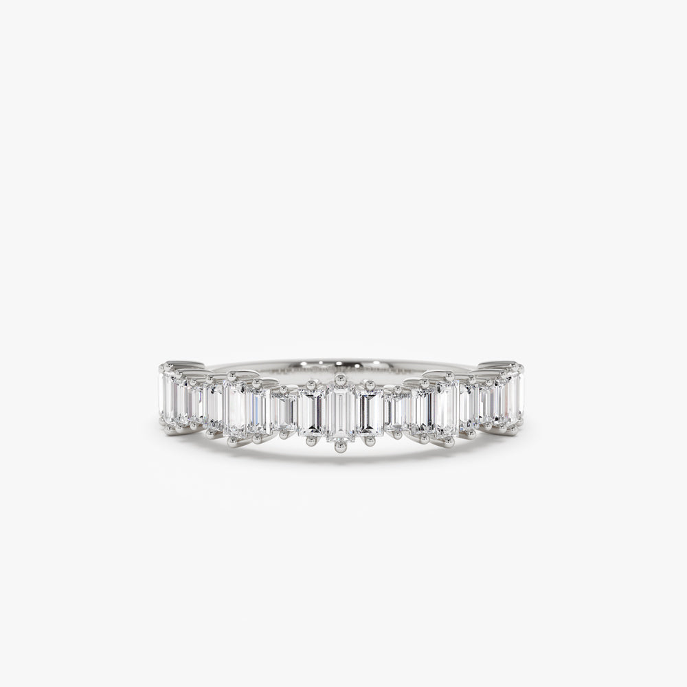14k Gold Graduating Baguette Diamond Ring - Geum Jewels