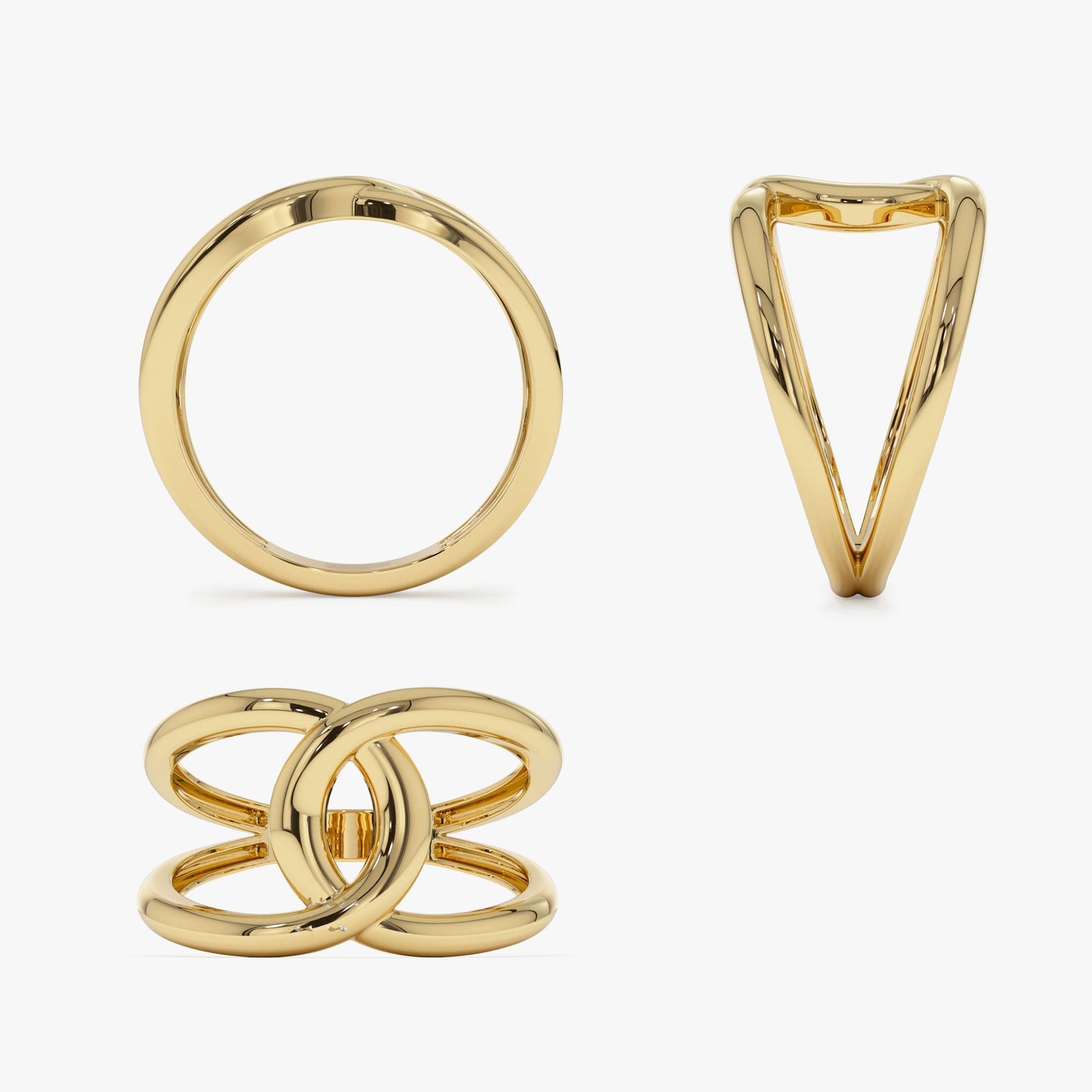 14k Gold Infinity Knot Ring - Geum Jewels