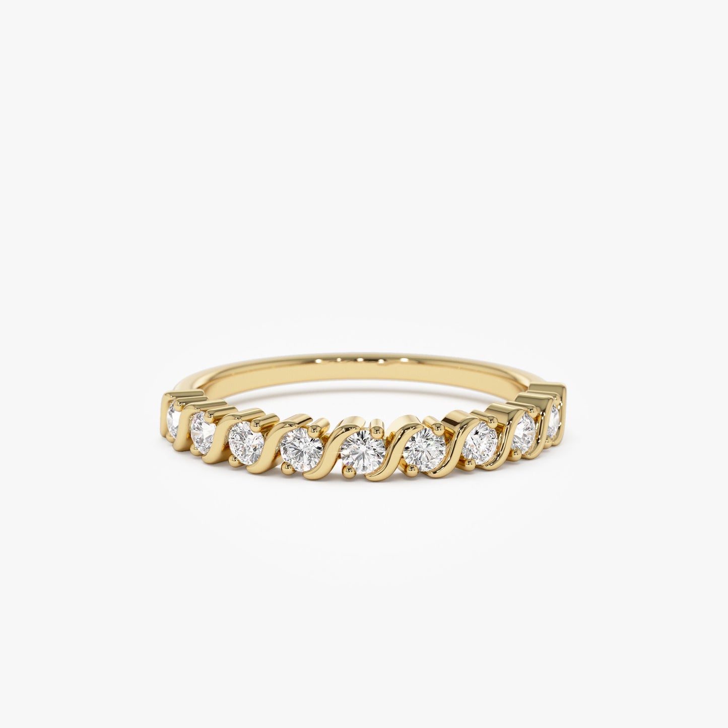 14K Gold Womens Diamond Wedding Ring - Geum Jewels