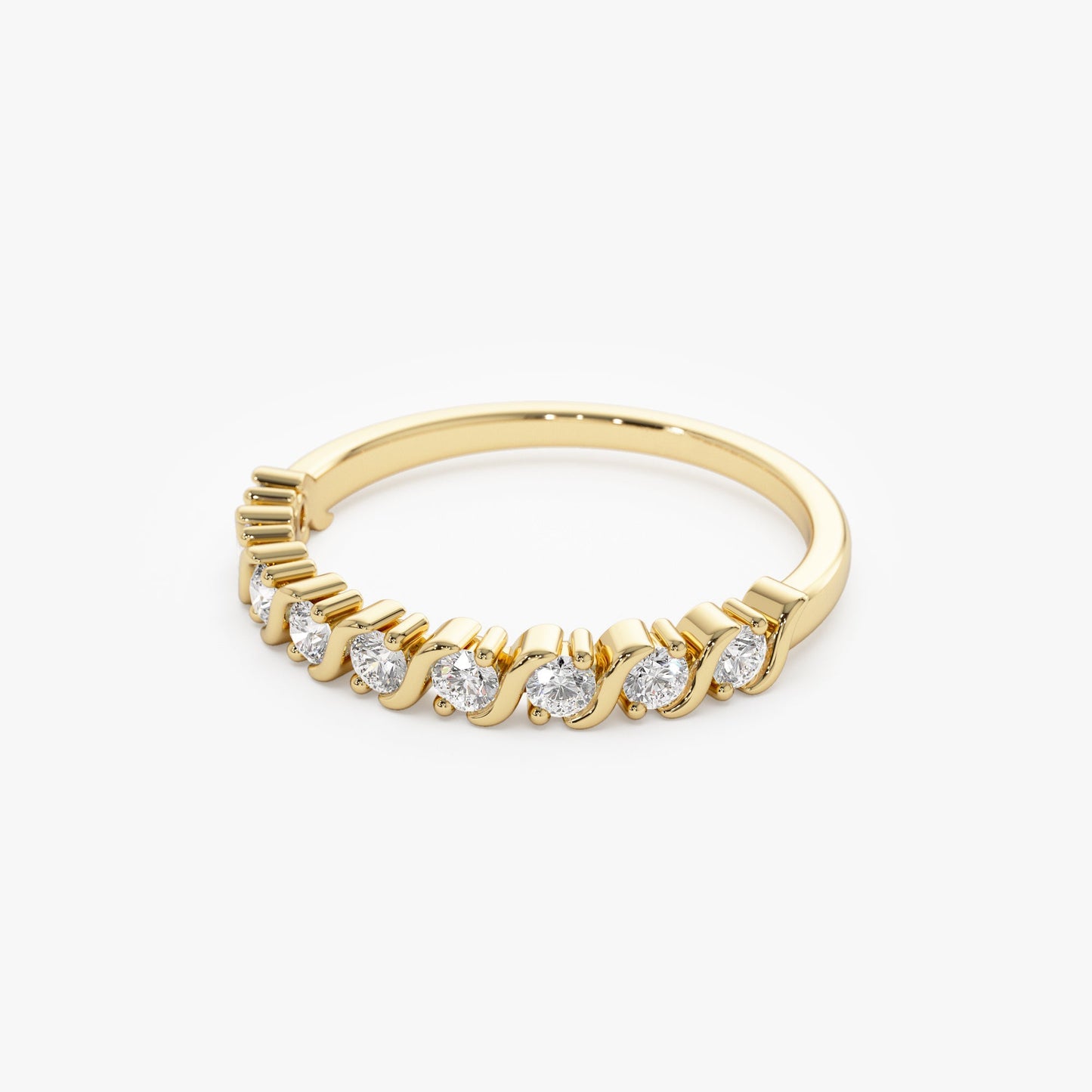 14K Gold Womens Diamond Wedding Ring - Geum Jewels