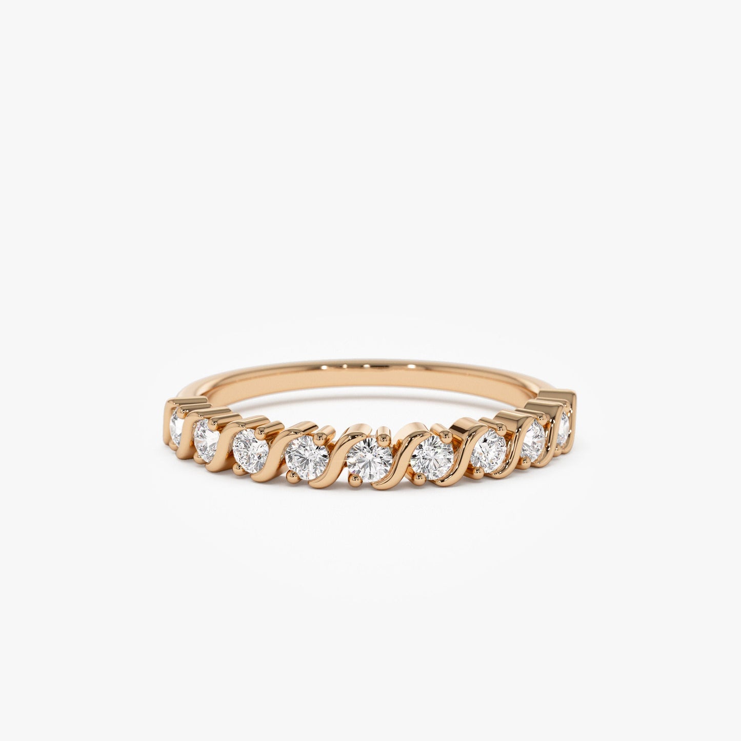 14K Gold Womens Diamond Wedding Ring - Geum Jewels