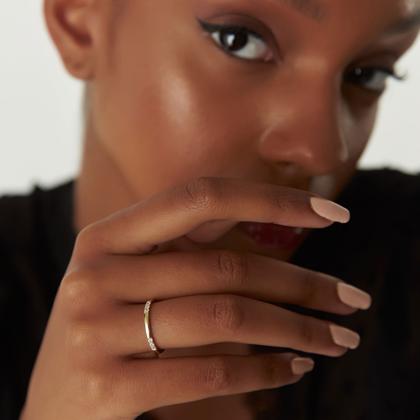14k Multi Station Diamond Eternity Ring