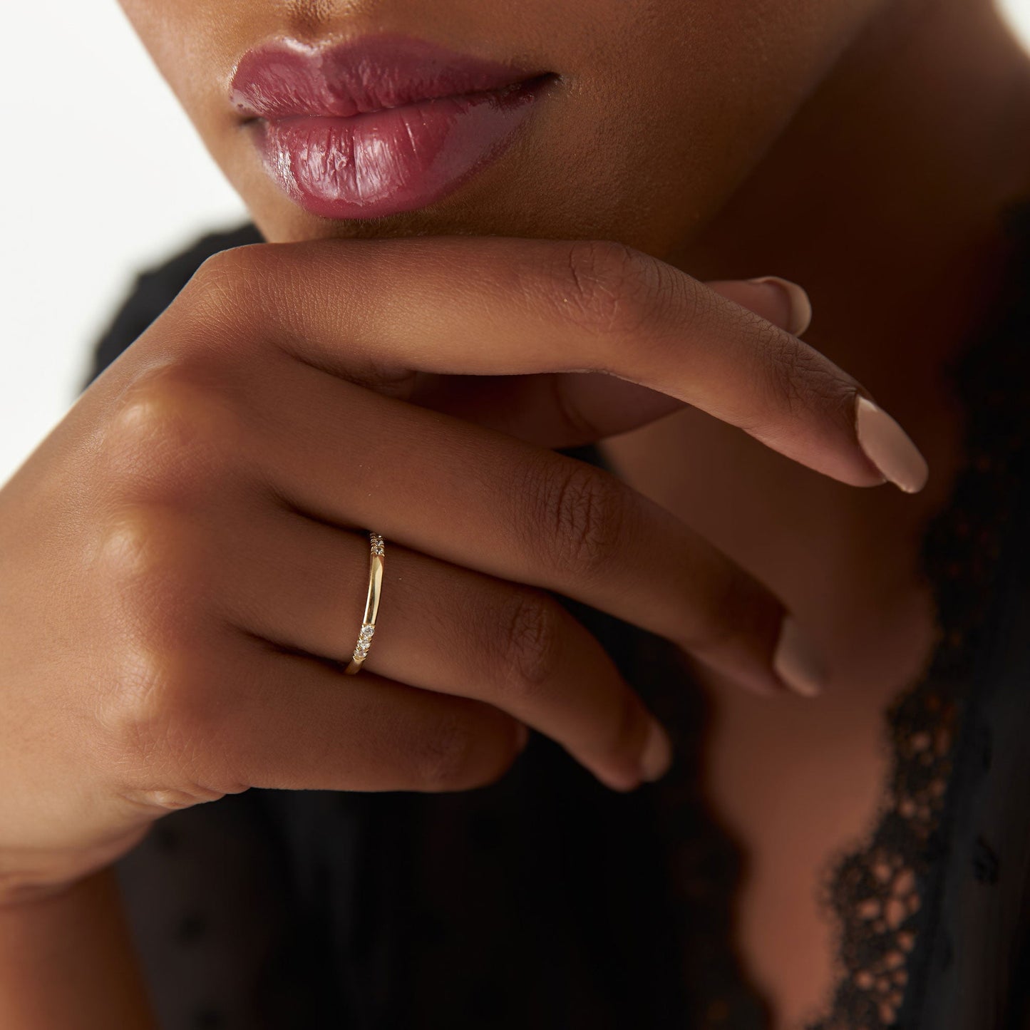 14k Multi Station Diamond Eternity Ring