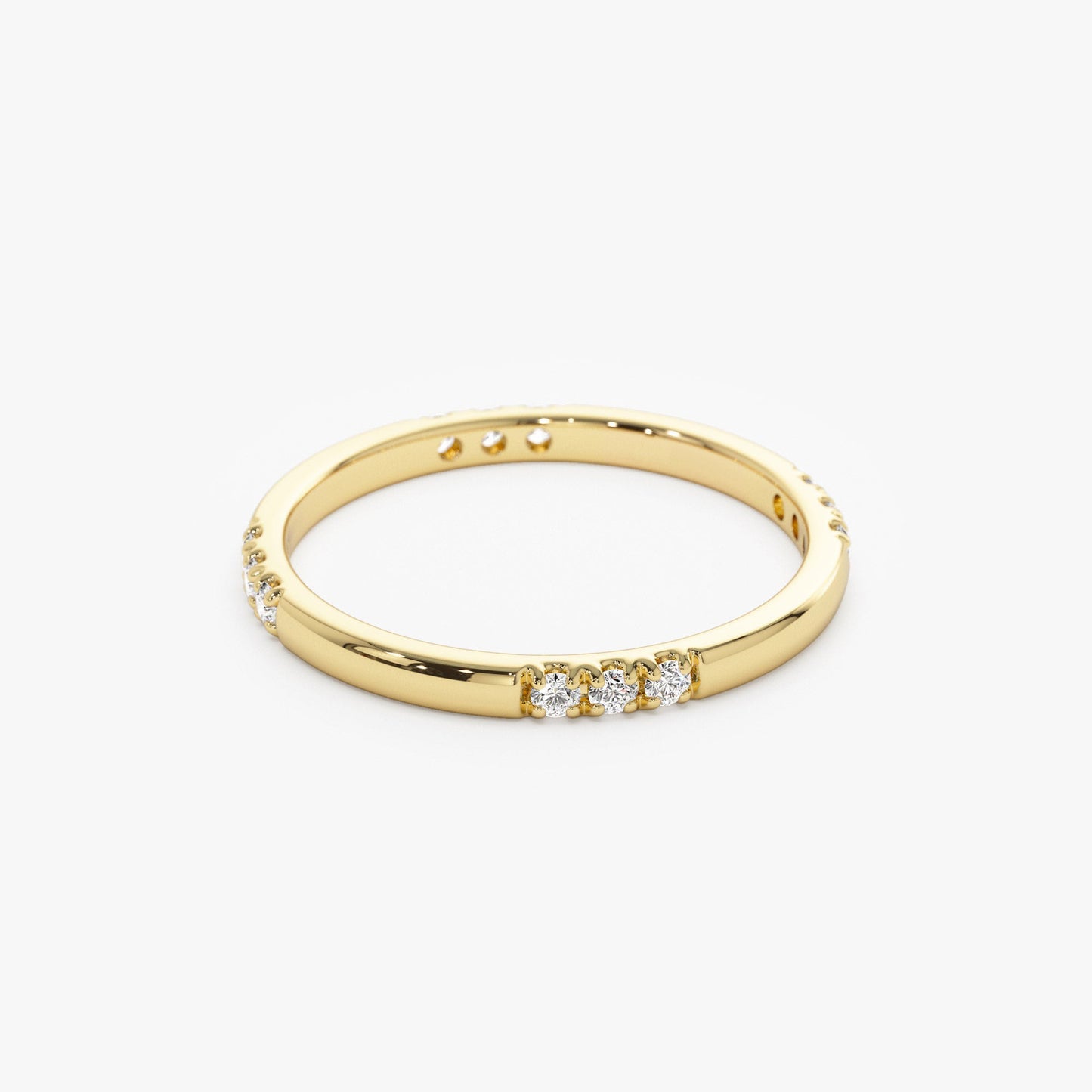 14k Multi Station Diamond Eternity Ring - Geum Jewels