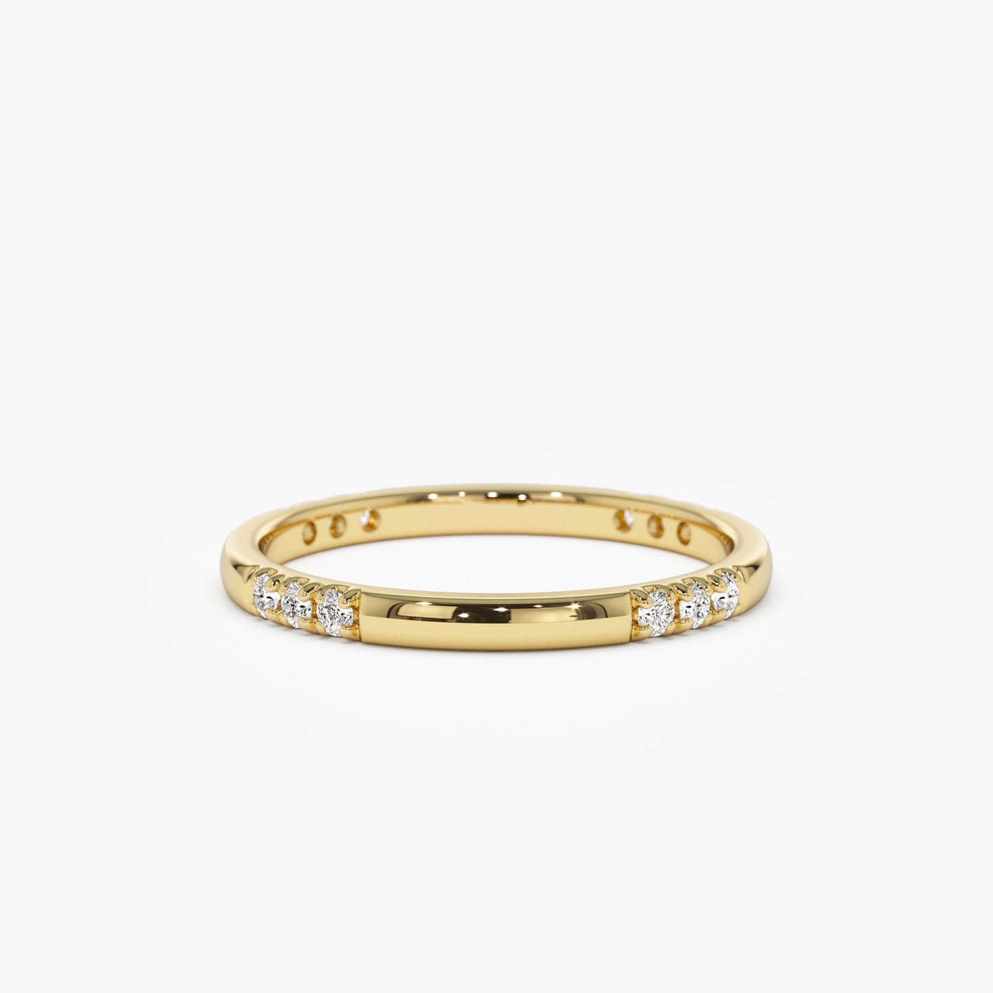 14k Multi Station Diamond Eternity Ring - Geum Jewels