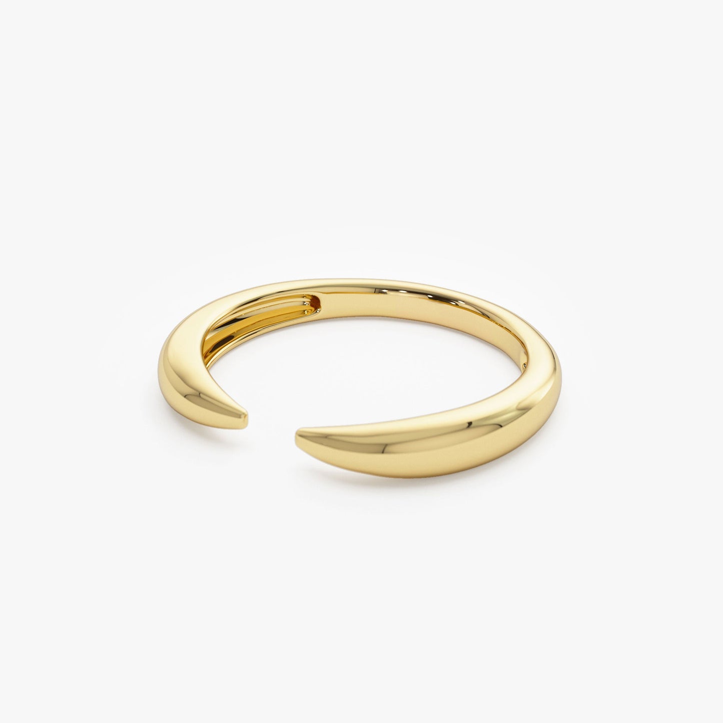 14K Open Claw Cuff Ring For Women - Geum Jewels
