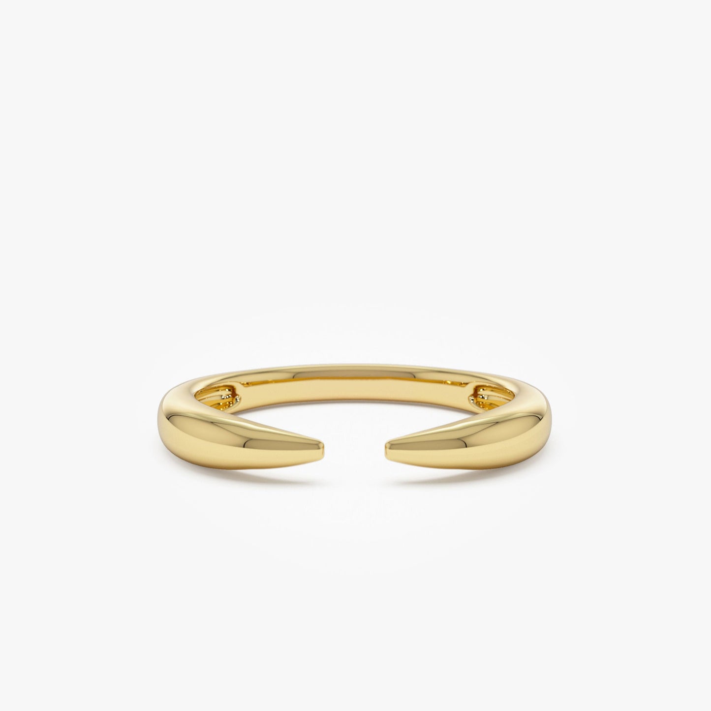 14K Open Claw Cuff Ring For Women - Geum Jewels