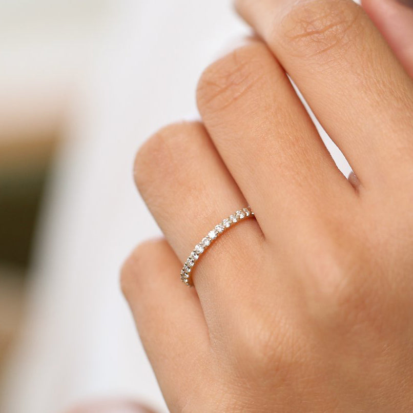 14k Prong Setting Diamond Eternity Ring
