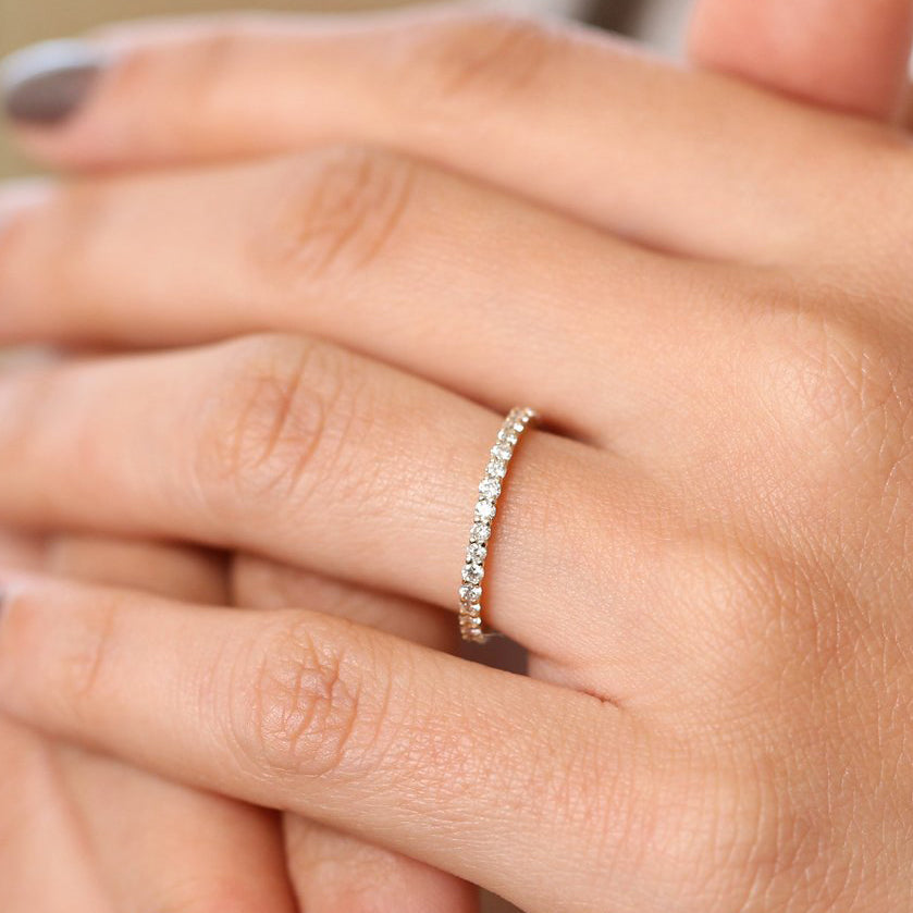 14k Prong Setting Diamond Eternity Ring