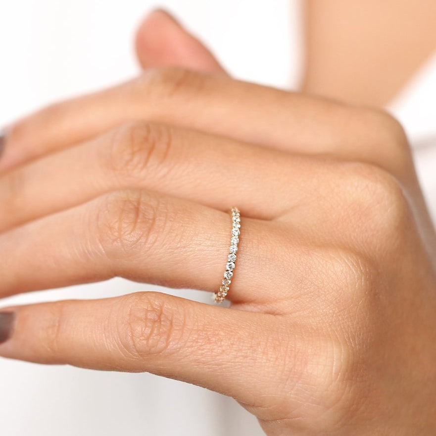 14k Prong Setting Diamond Eternity Ring