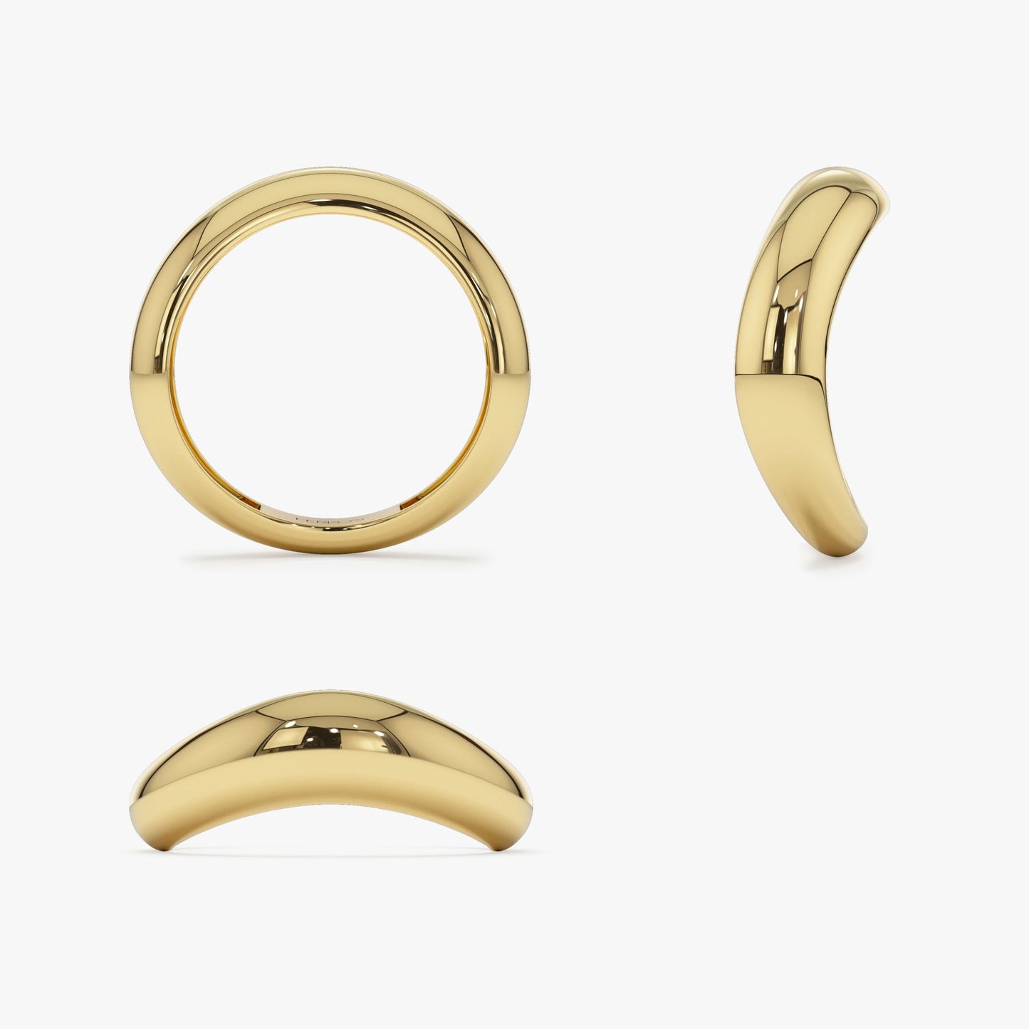 14k Unique Amorphic Shaped Figure Ring