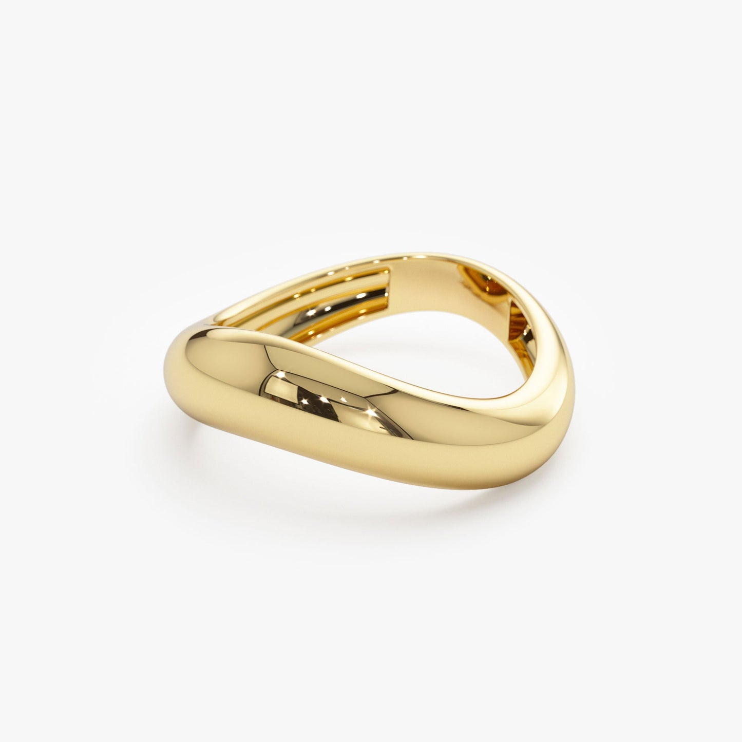 14k Unique Amorphic Shaped Figure Ring - Geum Jewels