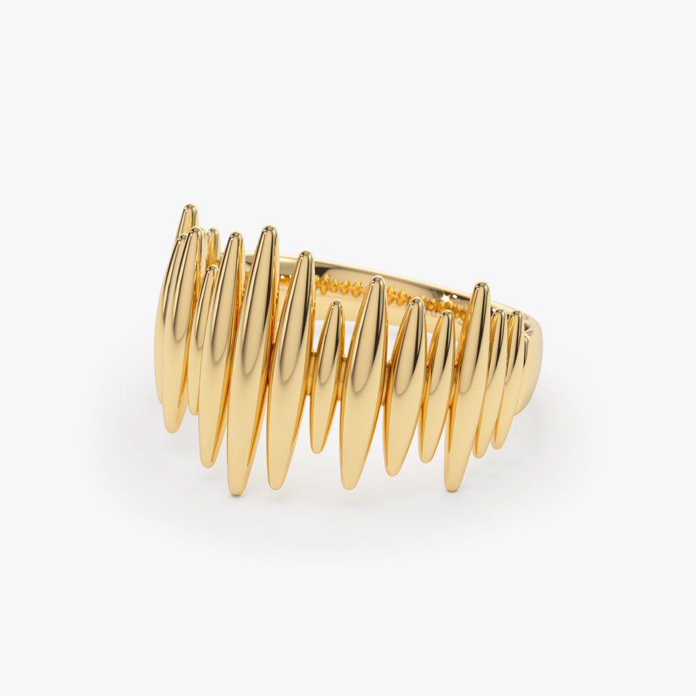 14k Unique Statement Gold Ring
