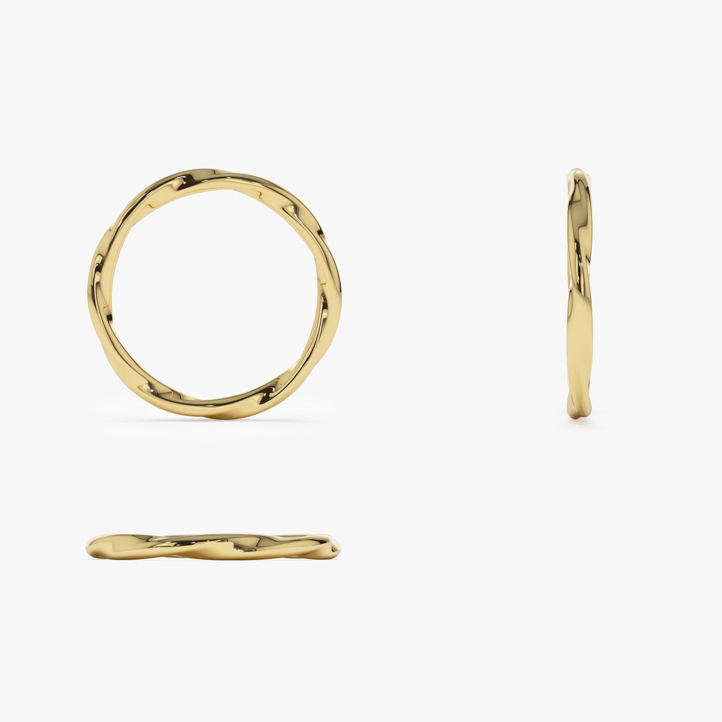 14k Wavy Promise Ring