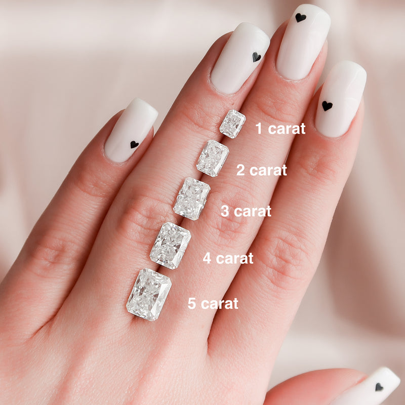 1.0- 3.0cts Radiant Lab-Grown Diamond Ring - Geum Jewels