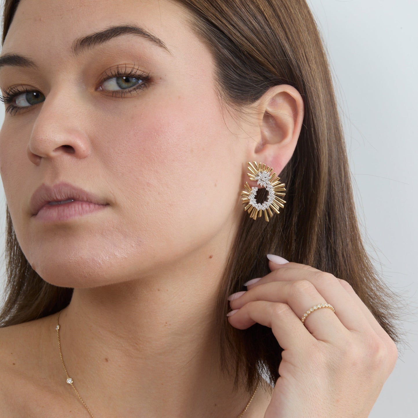Diamond Statement Earrings, Palomo - Geum Jewels