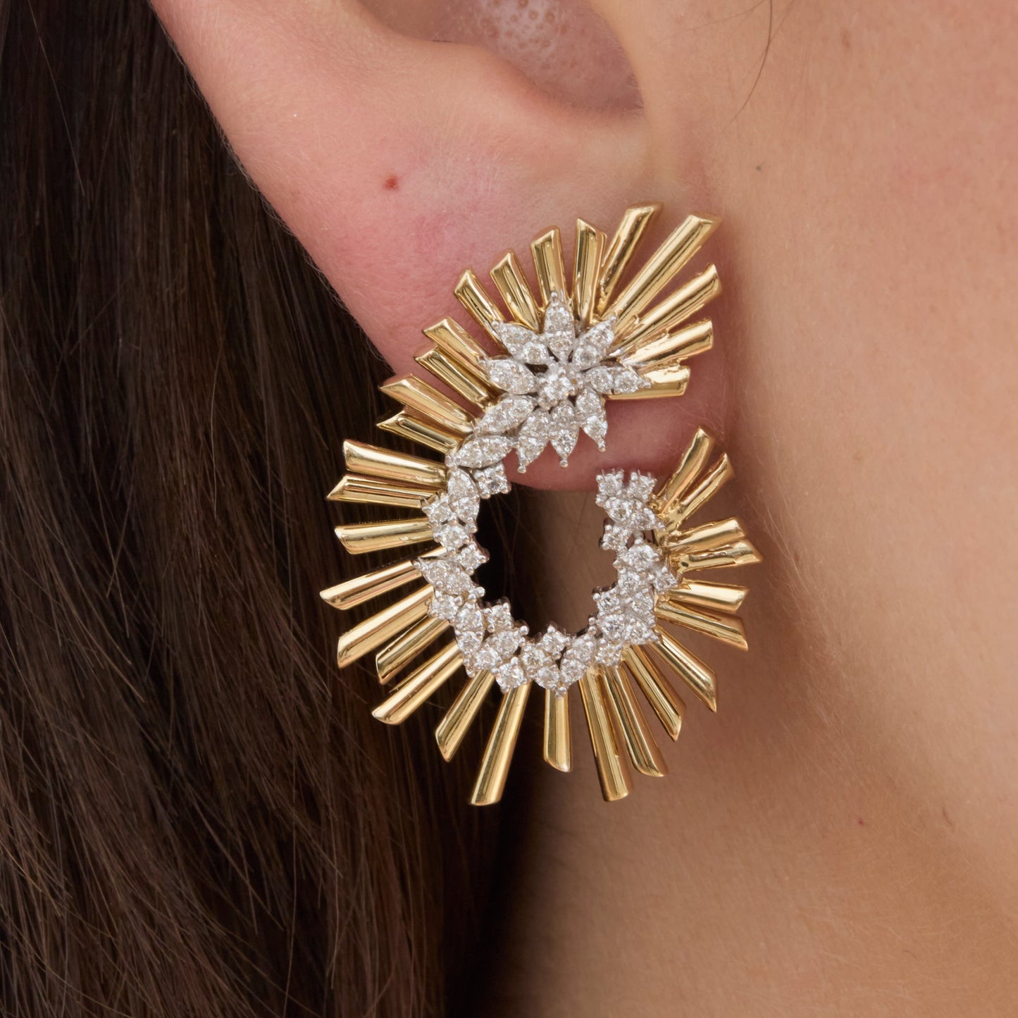 Diamond Statement Earrings, Palomo - Geum Jewels