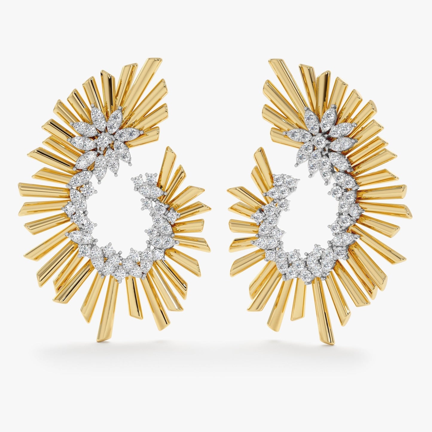 Diamond Statement Earrings, Palomo - Geum Jewels