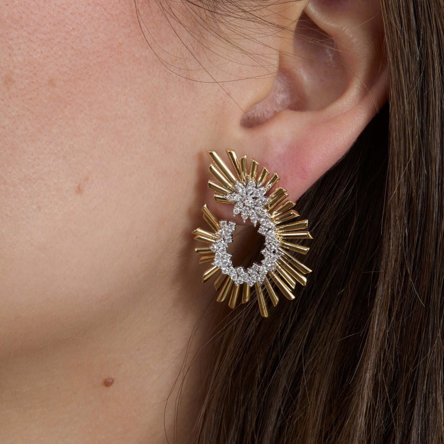 Diamond Statement Earrings, Palomo - Geum Jewels
