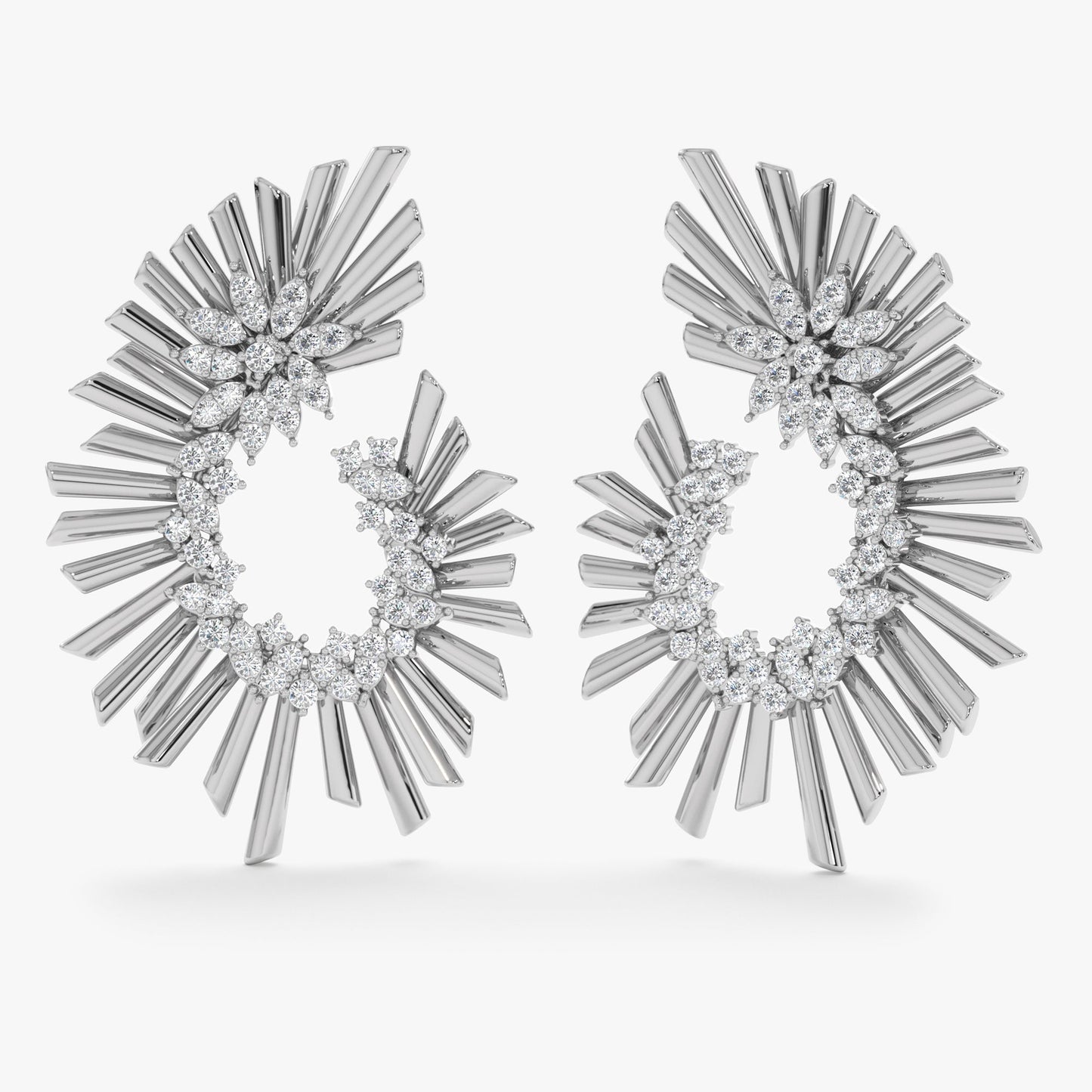 Diamond Statement Earrings, Palomo - Geum Jewels