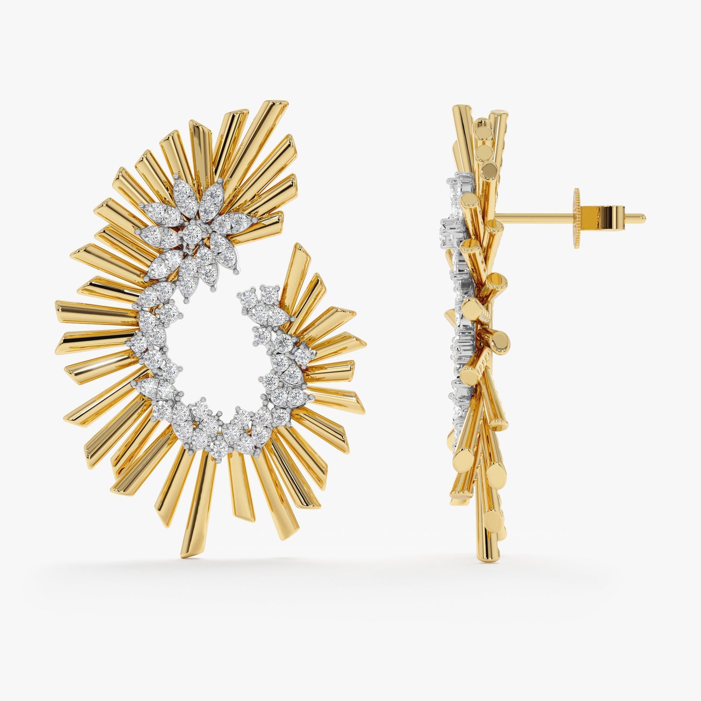 Diamond Statement Earrings, Palomo - Geum Jewels