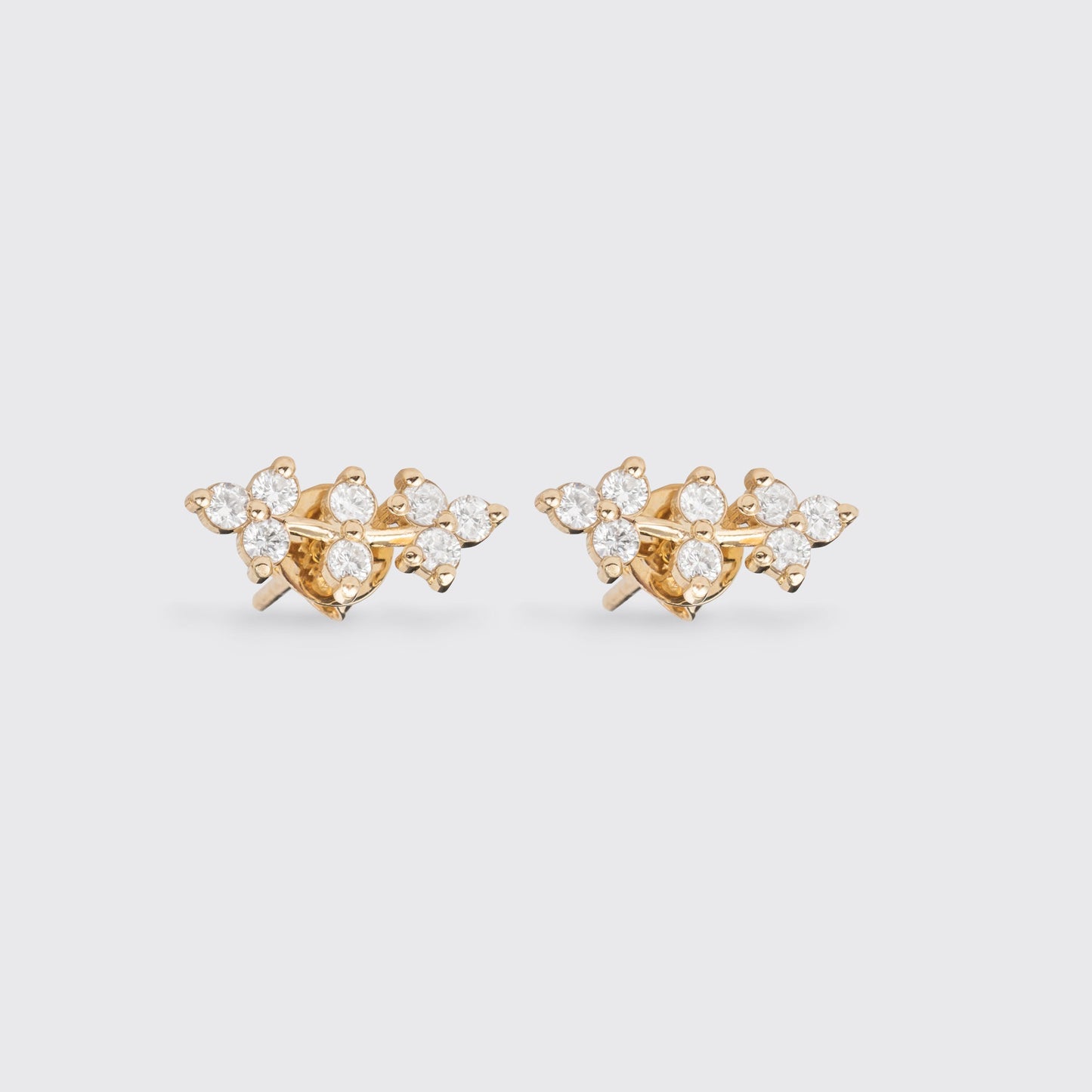 Diamond Vine Ear Climbers Studs, Everleigh - Geum Jewels
