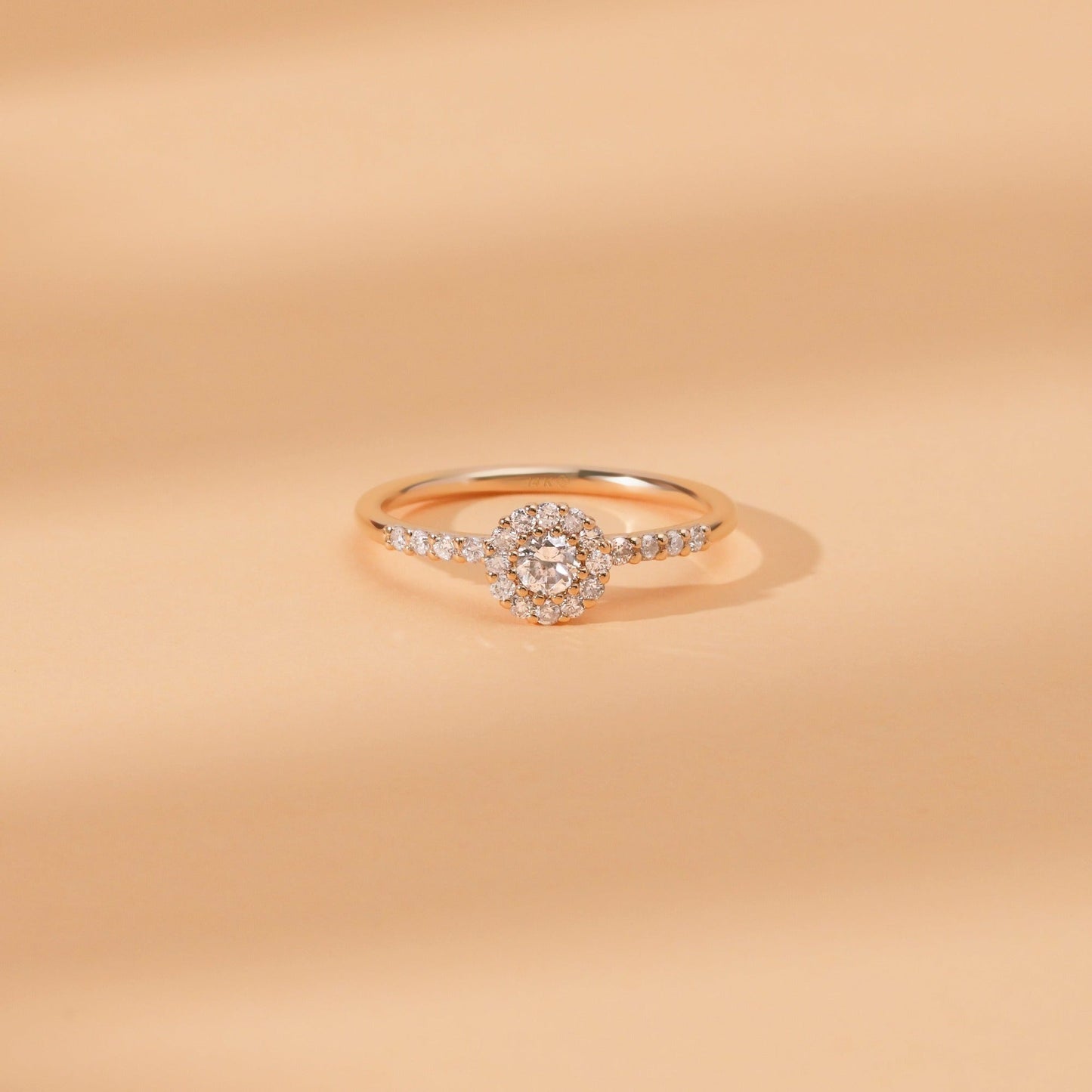 Diamond Halo Engagement Ring, Maylah