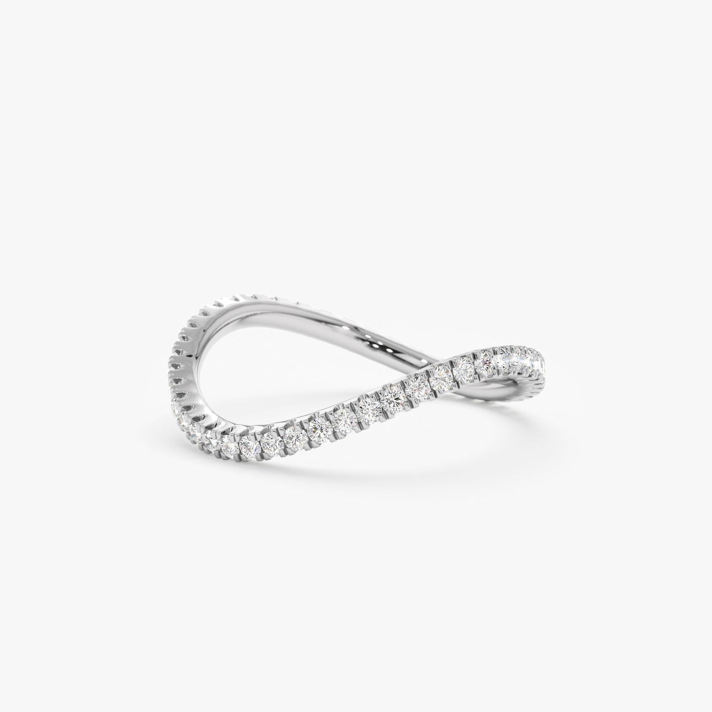 Diamond Wave Eternity Ring, Charmaine - Geum Jewels