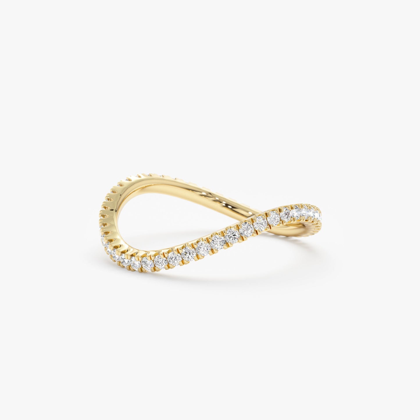 Diamond Wave Eternity Ring, Charmaine - Geum Jewels