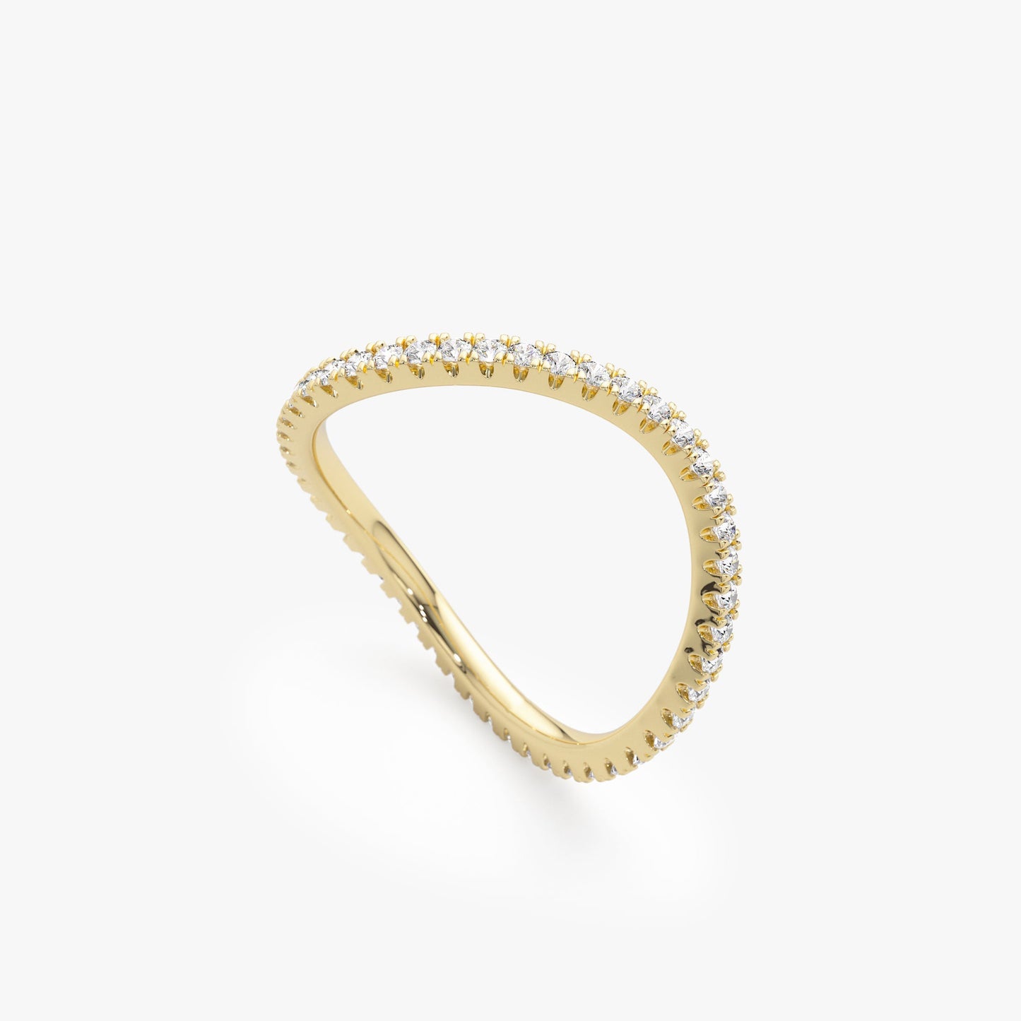 Diamond Wave Eternity Ring, Charmaine - Geum Jewels