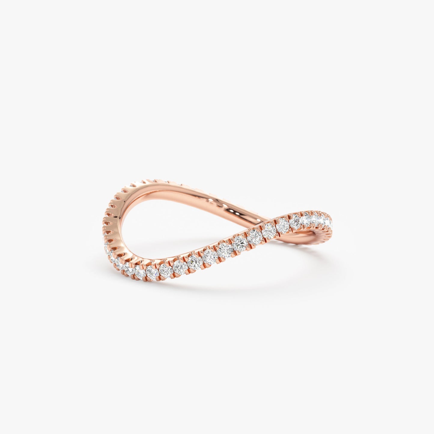 Diamond Wave Eternity Ring, Charmaine - Geum Jewels