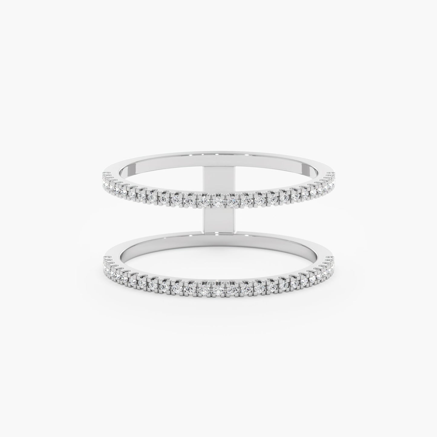 Double Line Diamond Ring, Makenna - Geum Jewels