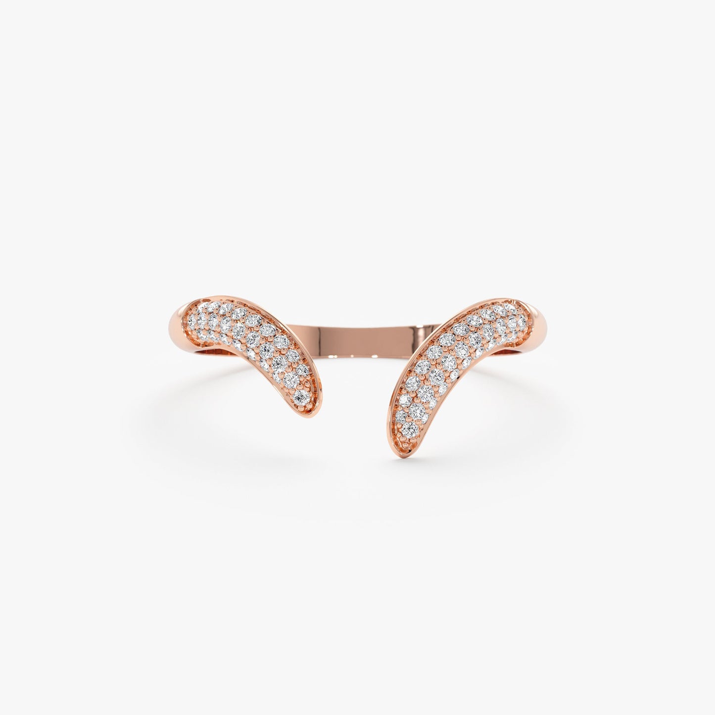 Pave Diamond Cuff Ring, Xenia - Geum Jewels