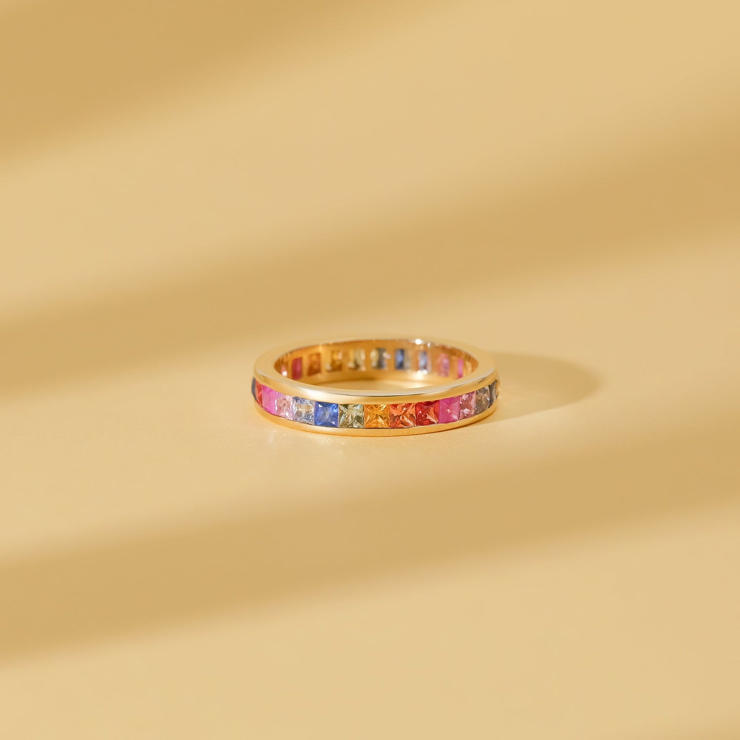 Rainbow Sapphire Eternity Ring, River