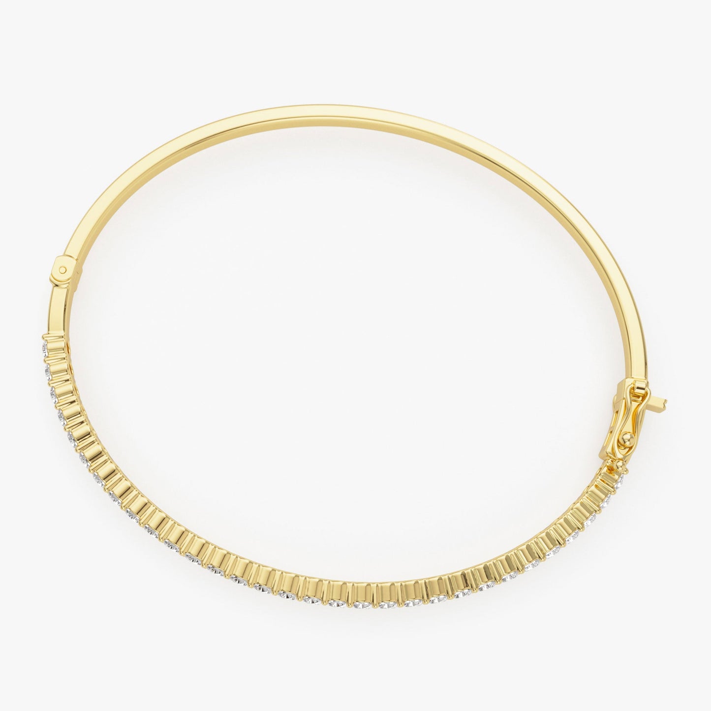 14k 1.50 Ctw Prong Setting Diamond Bange Bracelet